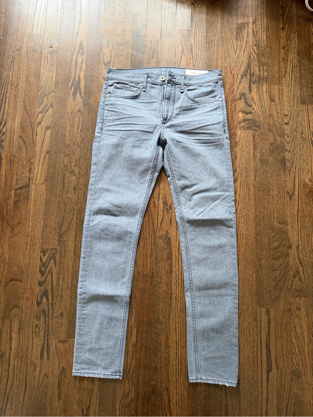 rag & bone Fit 2 Slim Men's Light Gray Jeans